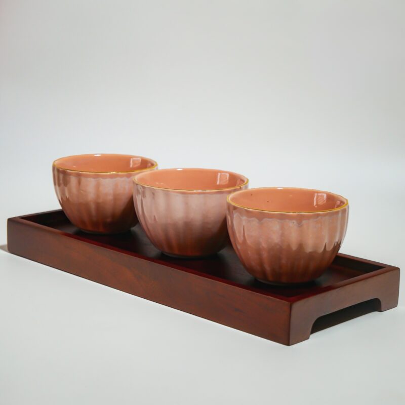 Snack Bowl with tray (Mud)