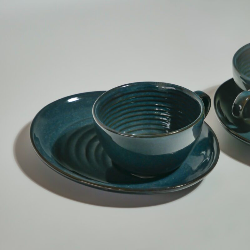 Cups with Saucer/snack (Blue)