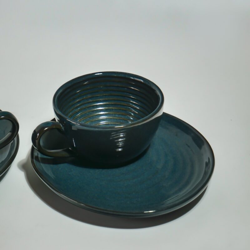 Cups with Saucer/snack (Blue) - Image 2