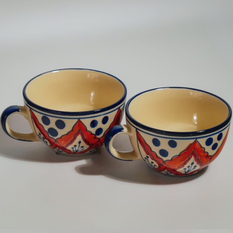 Soup Mug (Orange Leaf) - Image 2