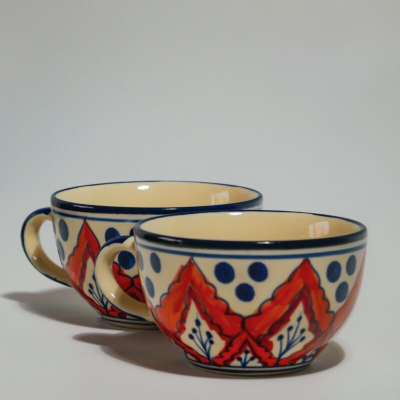 Soup Mug (Orange Leaf)