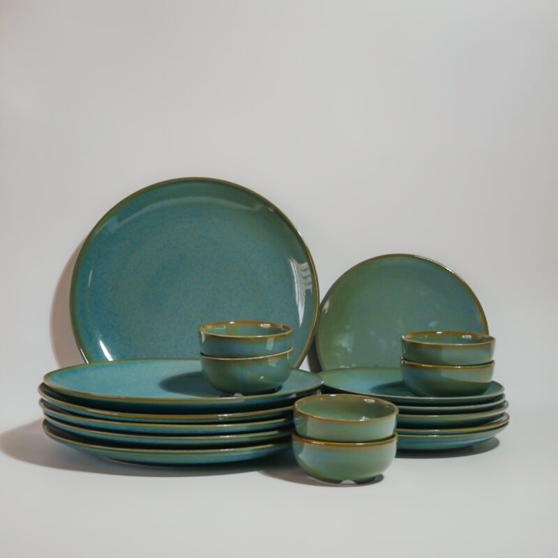 Dinner Set Teal Green(Porcelain)