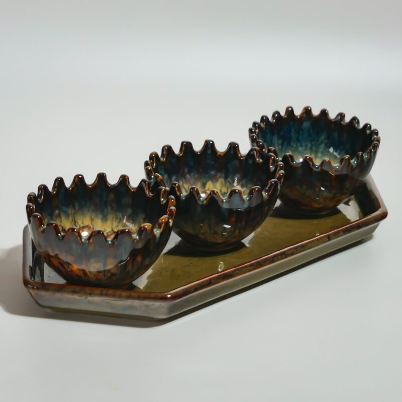 Snack Bowl with tray (Eye)