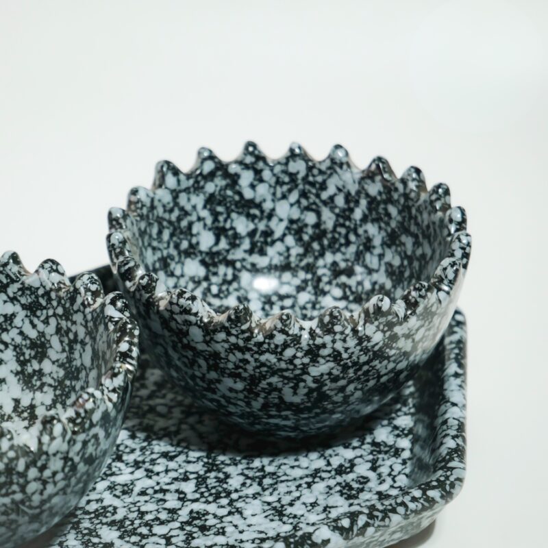 Snack Bowl with tray (Zebra) - Image 2