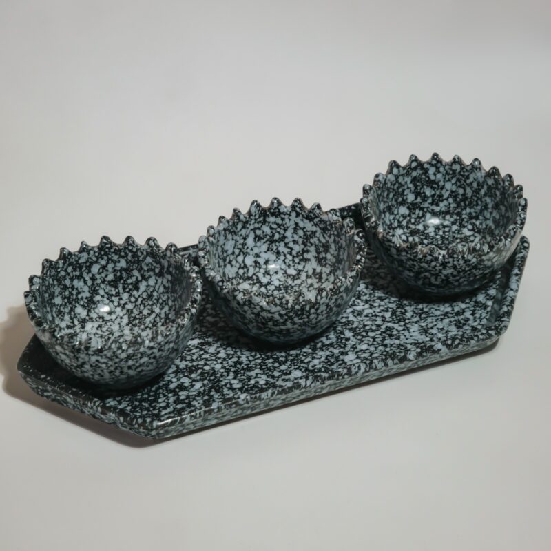 Snack Bowl with tray (Zebra)