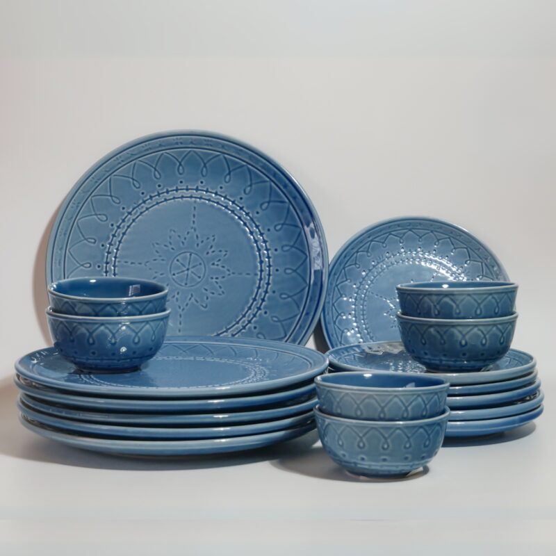 Dinner Set Blue (Stoneware)