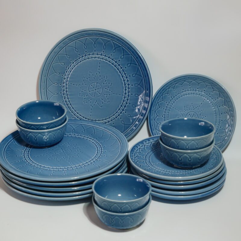 Dinner Set Blue (Stoneware) - Image 2