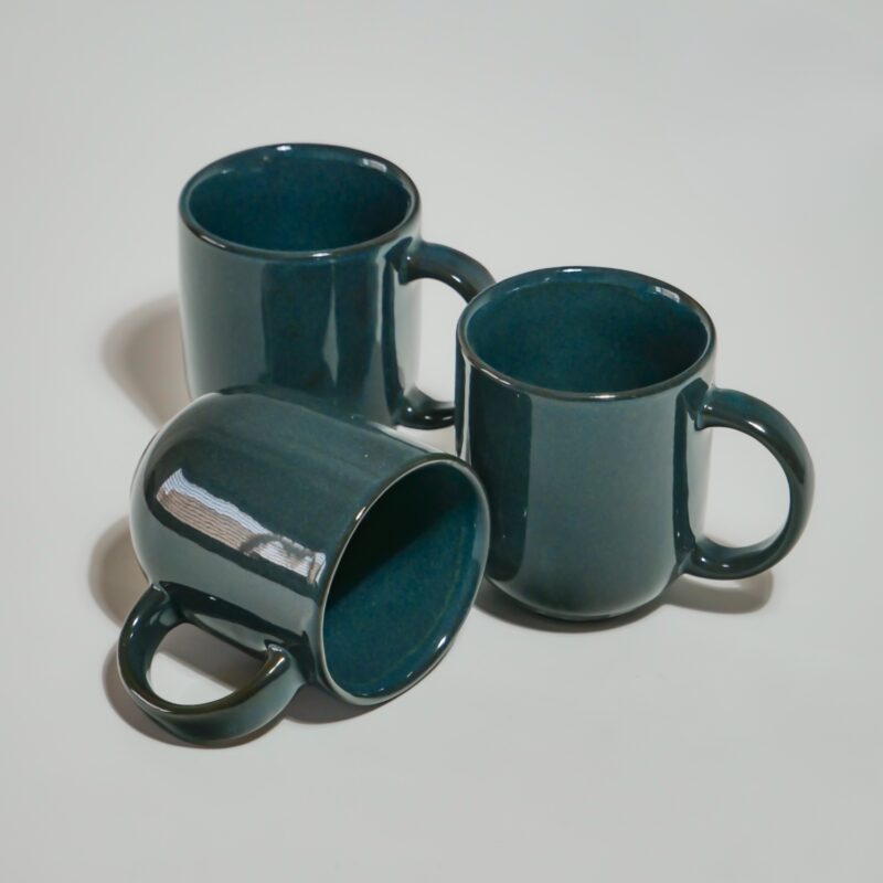 Tea cups Porcelain set (Green) - Image 3