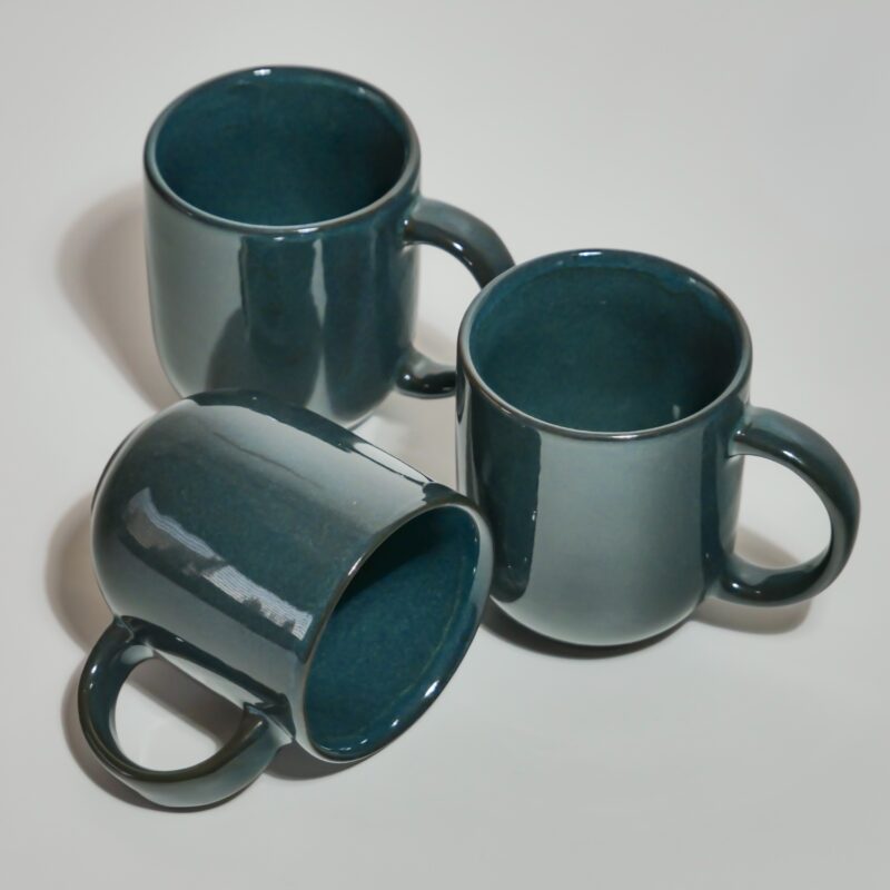 Tea cups Porcelain set (Green) - Image 4