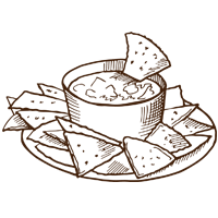 SNACK BOWLS WITH TRAY