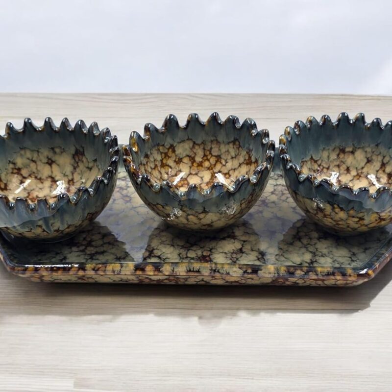 Stonefire Trio with Tray Set