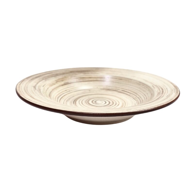 Brown Spiral pasta Plate - Image 4