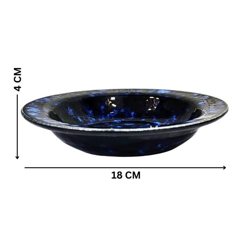 Dark Blue Pasta Plate - Image 3