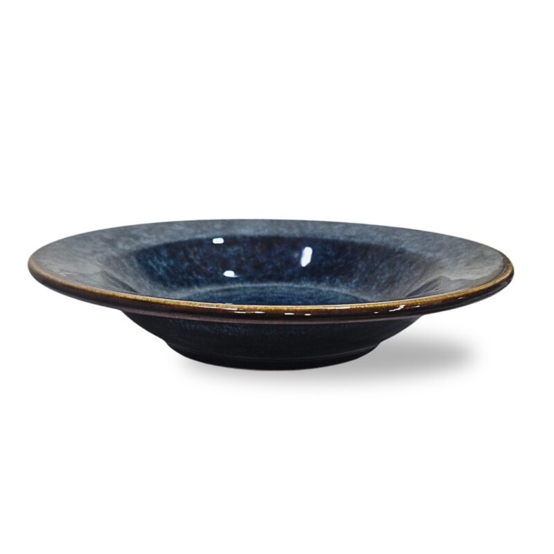 Blue Glaze Pasta Plate - Image 4